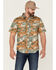 Brixton Men's Charter Camo Print Utility Button Down Western Shirt , Camouflage, hi-res