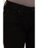 Image #4 - Miss Me Women's Wing Embroidered Mid Rise 32" Bootcut Stretch Denim Jeans, Black, hi-res
