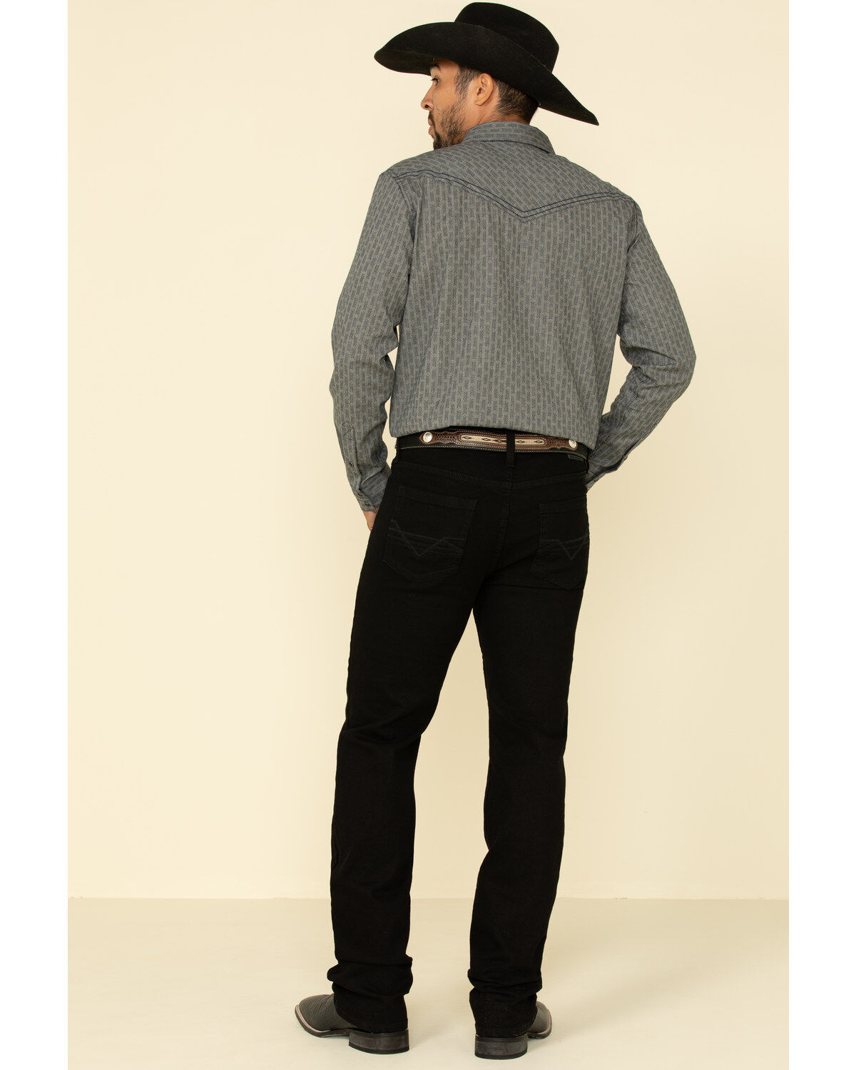 Image #2 - Cody James Men's Night Rider Stretch Stackable Straight Jeans, Black, hi-res