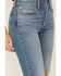 Image #2 - Levi's Women's Dark Wash Wedgie Bootcut Paint Destructed Stretch Denim Jeans, Dark Wash, hi-res
