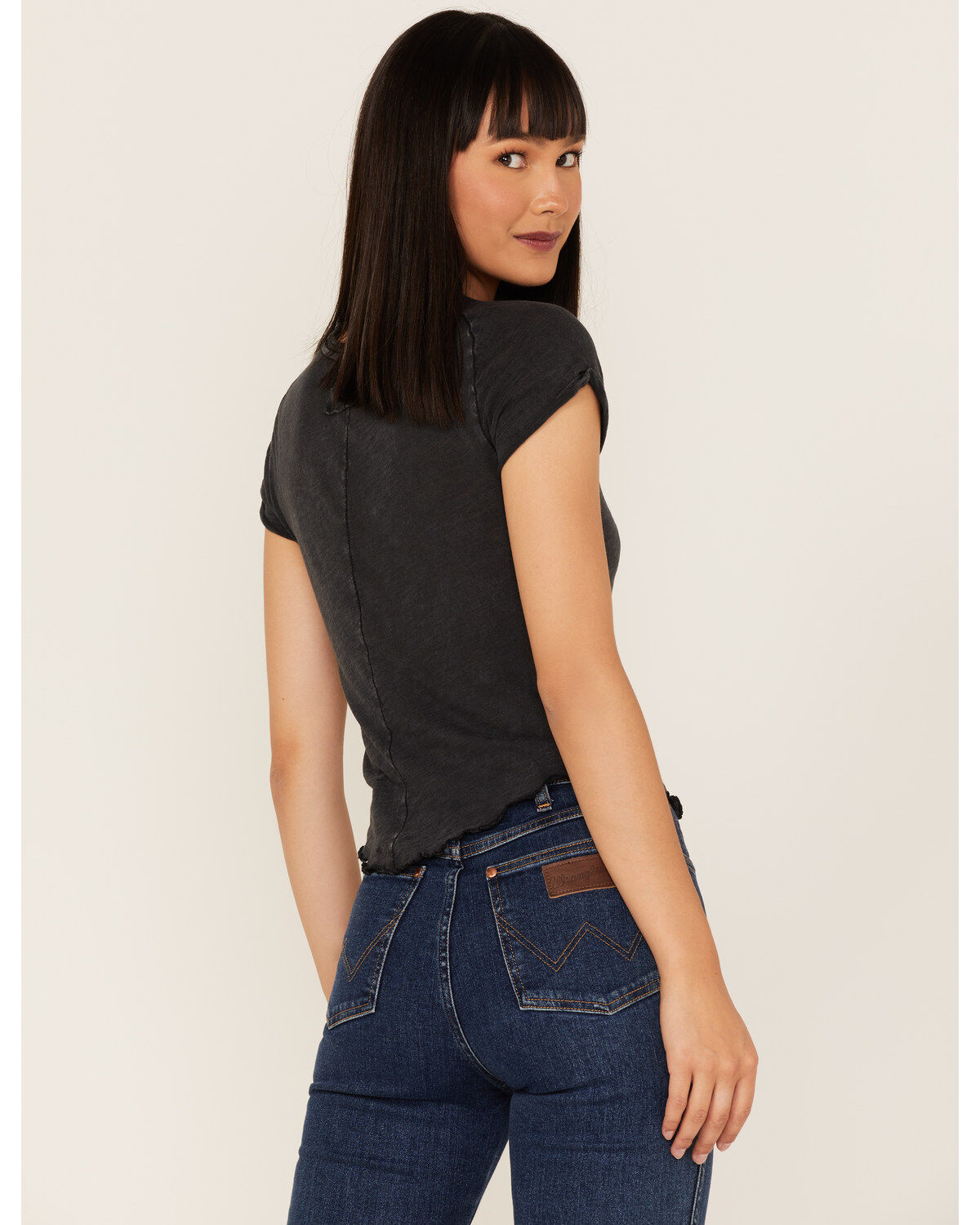 Image #4 - Free People Women's Be My Baby Tee, Black, hi-res
