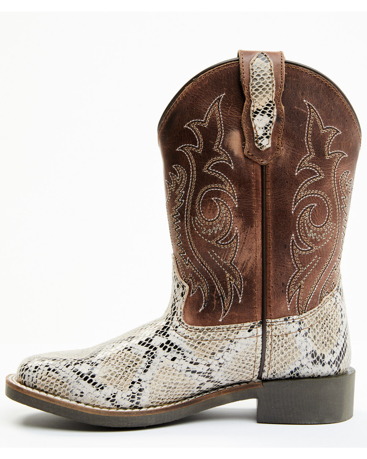 Image #3 - Cody James Youth Boys' Python Print Western Boots - Broad Square Toe, Python, hi-res