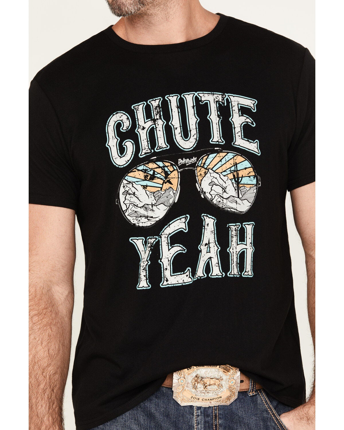 Image #3 - Rock & Roll Denim Men's Dale Brisby Chute Yeah Graphic Short Sleeve T-Shirt, , hi-res