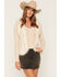Image #1 - Shyanne Women's Cable Knit Faux Fur Vest, Natural, hi-res