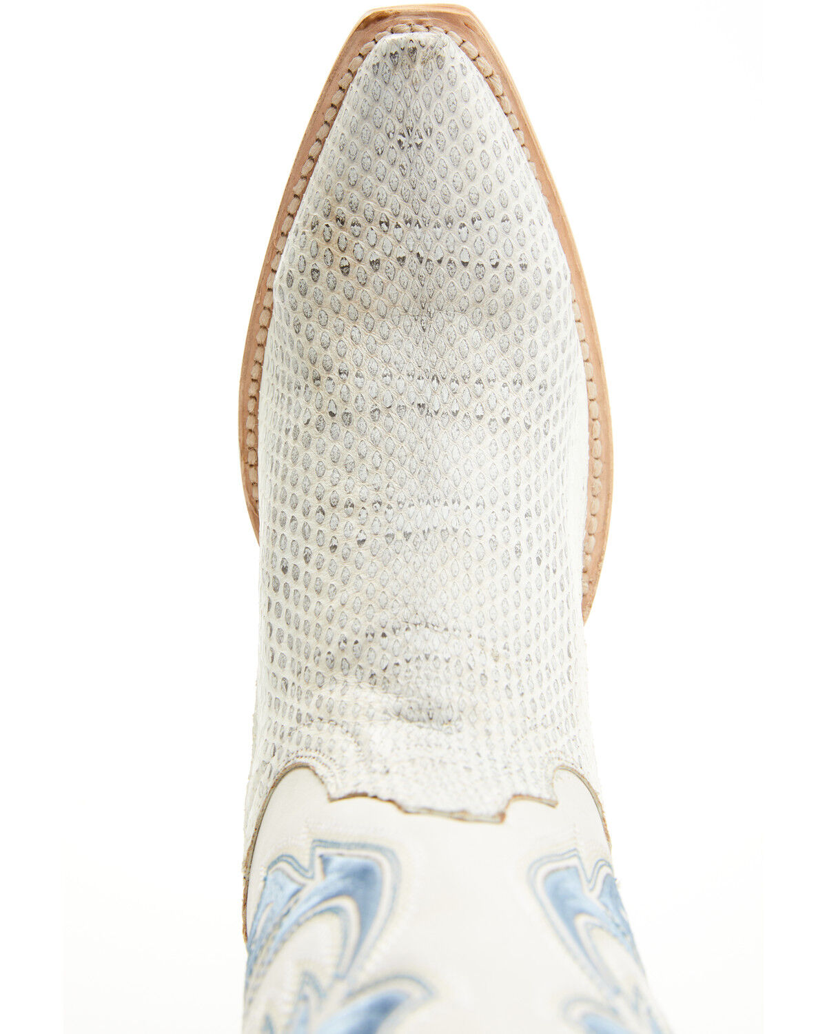 Image #6 - Dan Post Women's Exotic Watersnake Western Boots - Snip Toe, Cream, hi-res