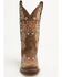Image #4 - Circle G Women's Floral Embroidered Western Boots - Square Toe, Brown, hi-res