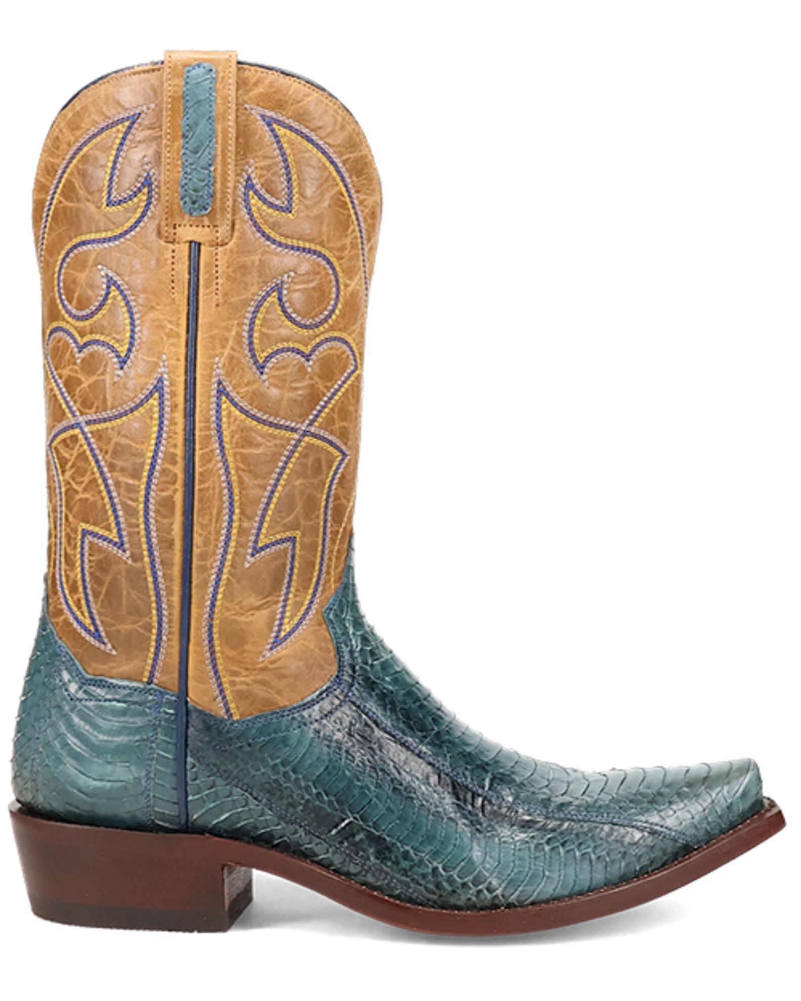 Dan Post Men s Exotic Snake Western Boots Snip Toe