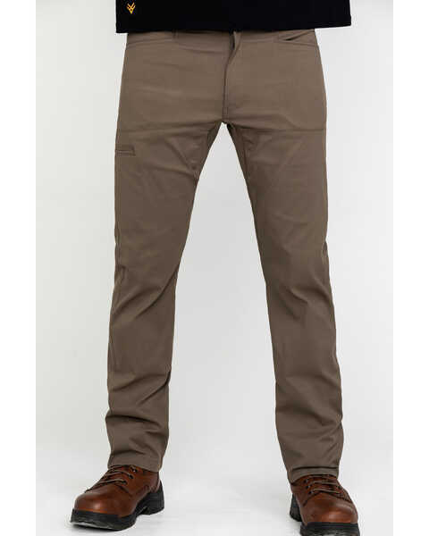 Image #2 - ATG by Wrangler Men's Monel Synthetic Stretch Utility Pants , Brown, hi-res