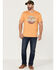 Dale Brisby Men's Pow Pow Rodeo Graphic Short Sleeve T-Shirt , Gold, hi-res