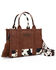 Image #1 - Wrangler Women's Whipstitch Patchwork Crossbody Bag, Brown, hi-res