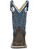 Image #4 - Smoky Mountain Boys' El Paso Western Boots - Broad Square Toe, Dark Brown, hi-res