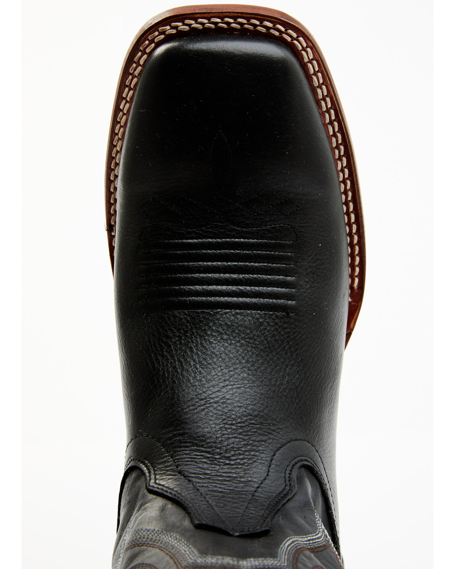 Image #6 - Cody James® Men's Square Toe Stockman Boots, Black, hi-res