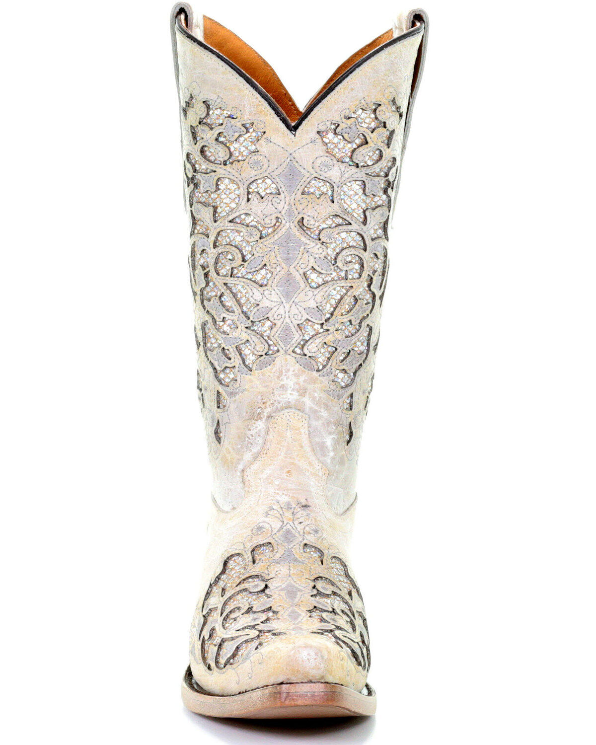 Image #4 - Corral Girls' Glitter Inlay Boots - Snip Toe, , hi-res