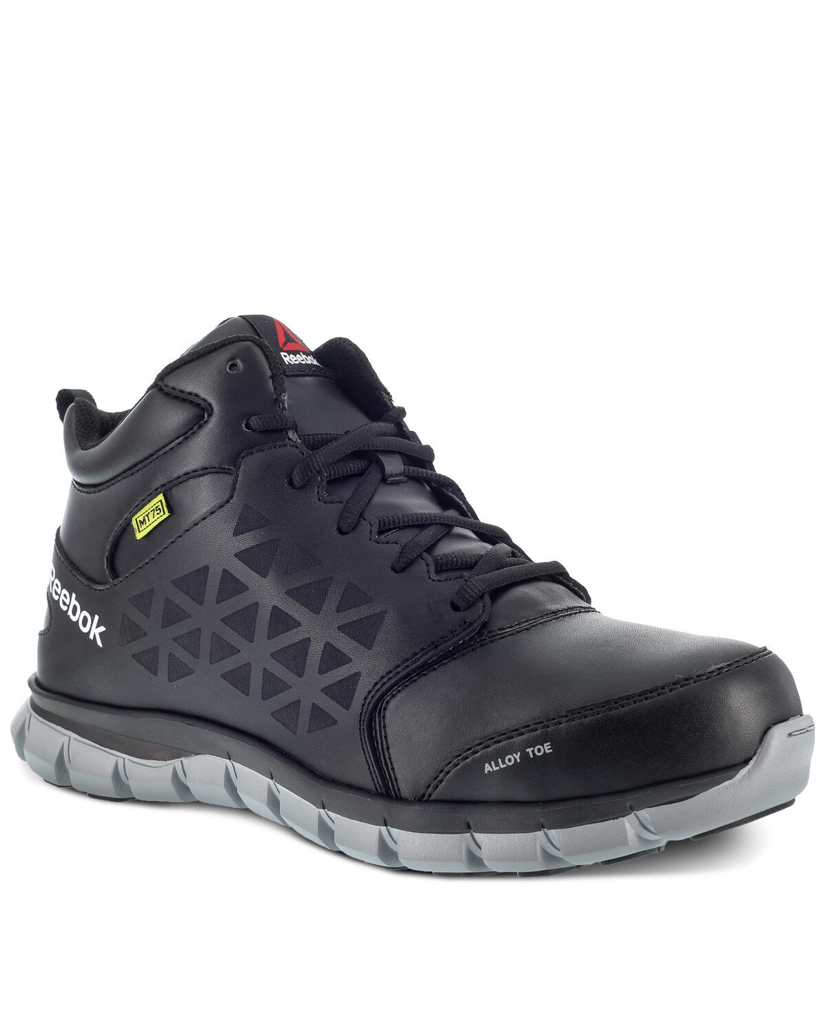 Image #1 - Reebok Women's Sublite Met Guard Work Shoes - Alloy Toe, Black, hi-res
