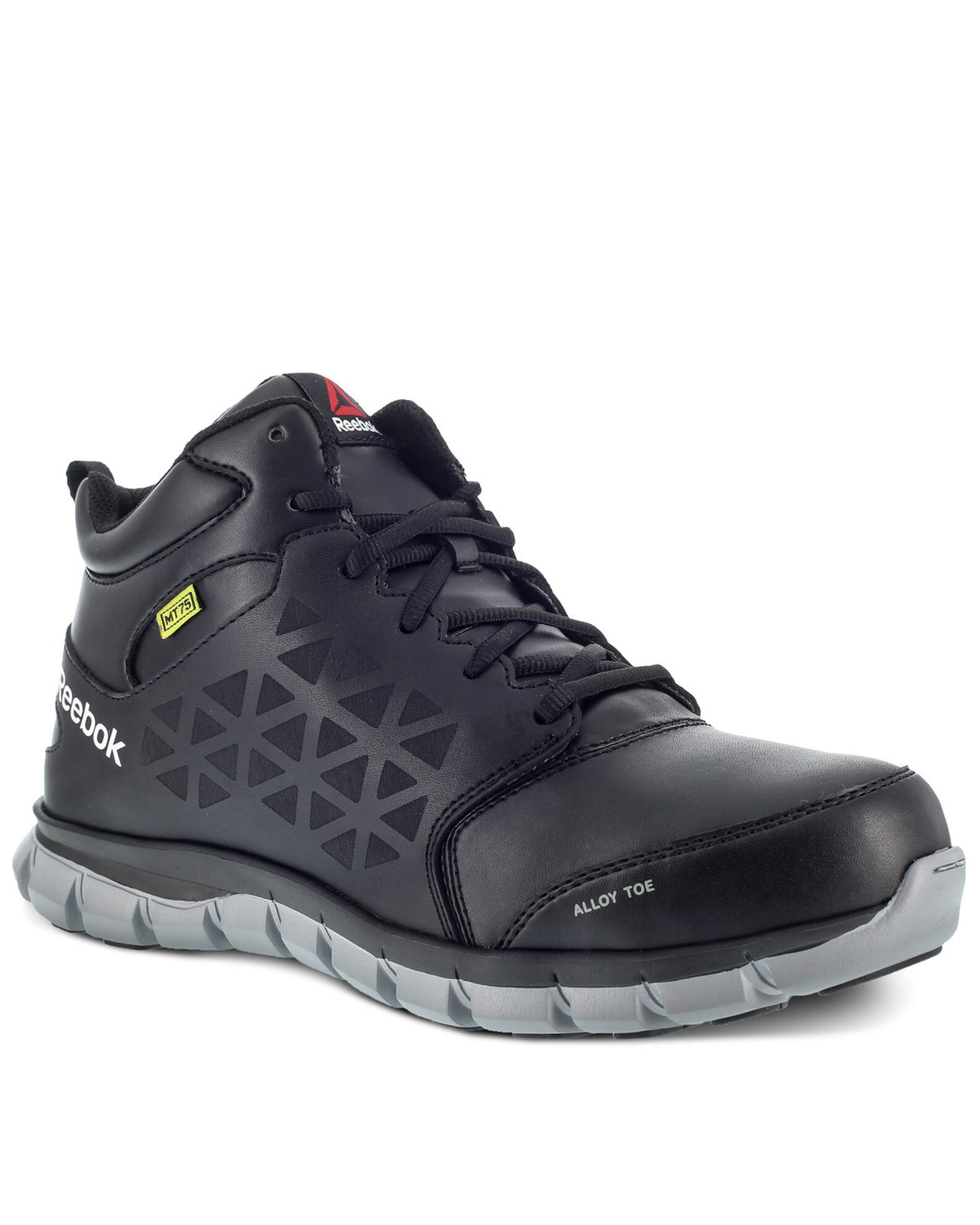 Image #1 - Reebok Women's Sublite Met Guard Work Shoes - Alloy Toe, Black, hi-res
