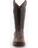 Ferrini Men's Exotic Caiman Western Boots - Broad Square Toe, Chocolate, hi-res