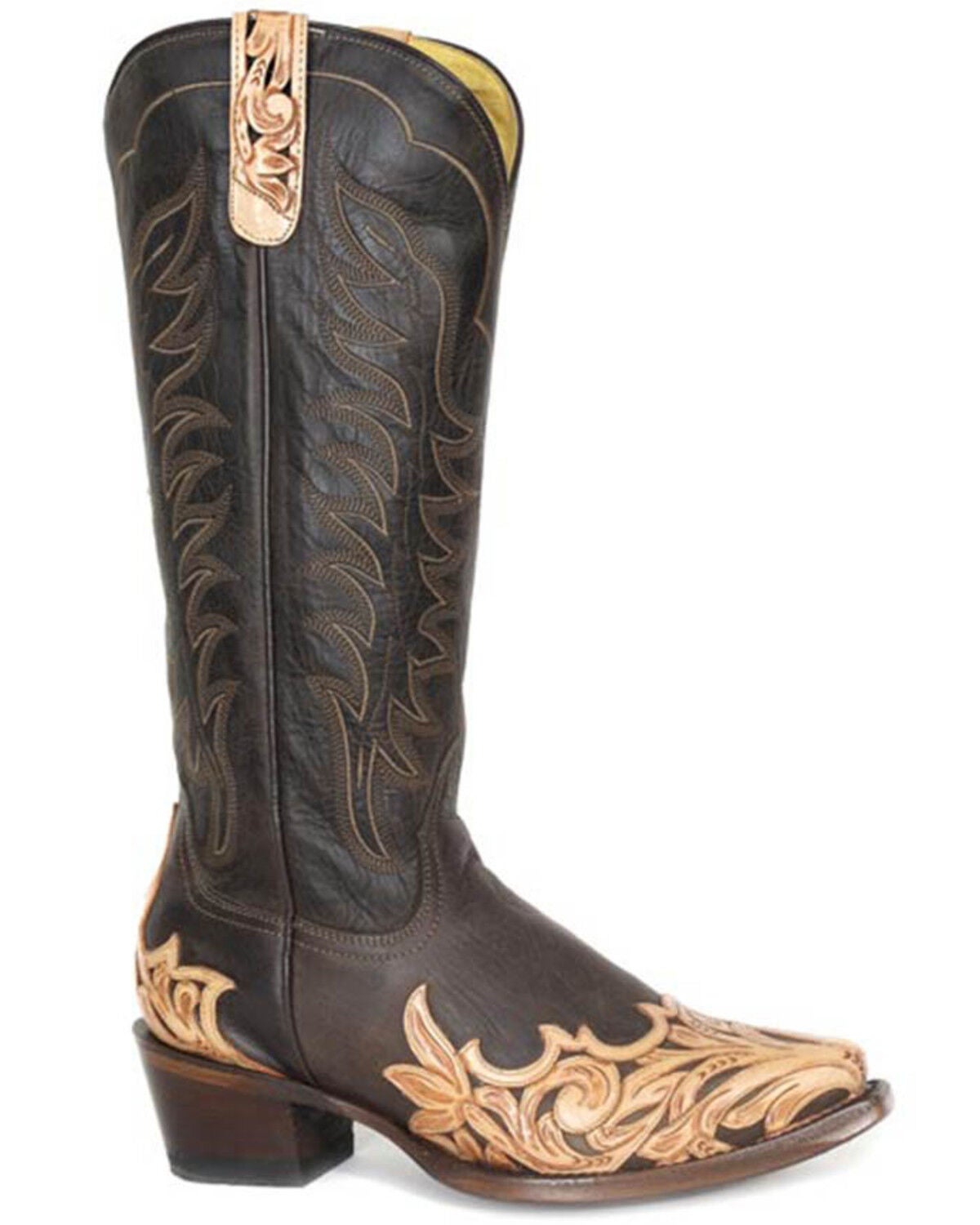 Roper Women's The Natural Tall Western Boots - Snip Toe, Brown, hi-res