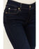 Image #4 - 7 For All Mankind Women's Dark Wash Mid Rise Tailorless Dojo Stretch Trouser Jeans, Dark Wash, hi-res