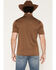 Image #4 - RANK 45&reg; Men's Wayne Solid Short Sleeve Button-Down Polo, Chestnut, hi-res