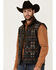 Image #2 - Hooey Men's Southwestern Print Softshell Vest, Multi, hi-res