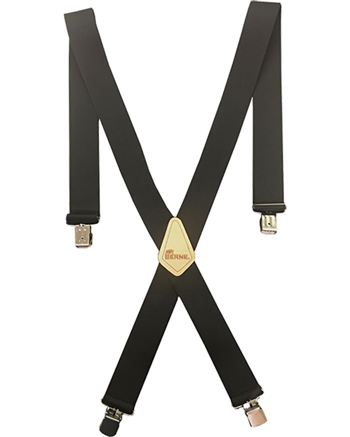 Image #1 - Berne Men's 2" Industrial Suspenders, Black, hi-res
