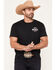 Image #2 - Men's Busch How About Them Apples Short Sleeve Graphic T-Shirt, Black, hi-res