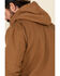 Image #5 - Carhartt Men's Washed Duck Sherpa Lined Hooded Work Jacket, Brown, hi-res