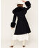 Image #4 - Azalea Wang Women's Annora Faux Fur Velvet Coat, Navy, hi-res
