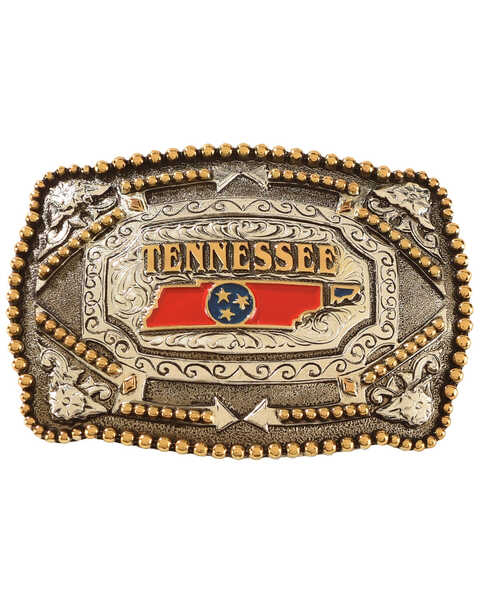 Cody James® Tennessee Flag Belt Buckle, Multi, hi-res