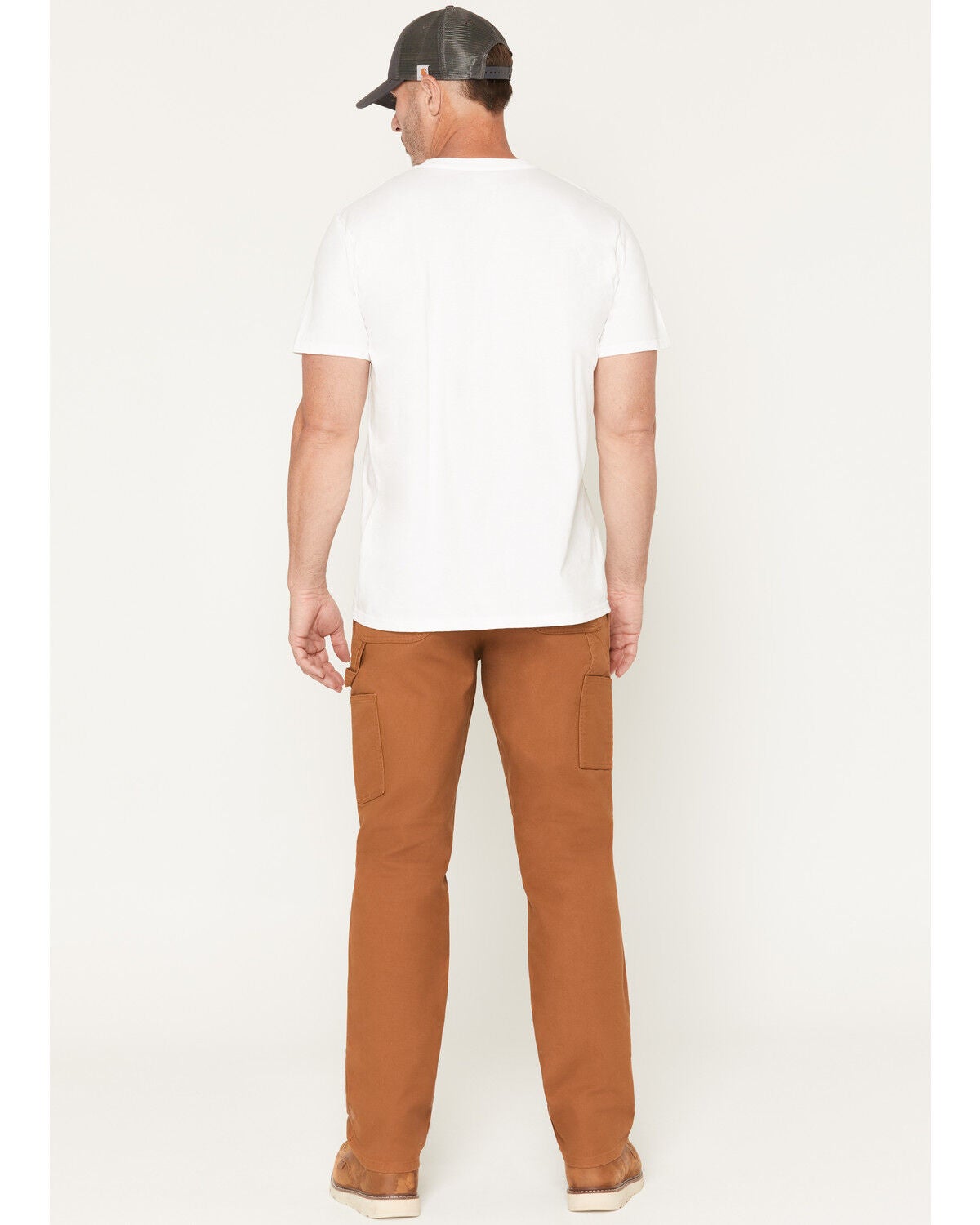 Image #3 - Carhartt Men's Rugged Flex&trade; Duck Dungaree Relaxed Straight Utility Work Jeans, Brown, hi-res