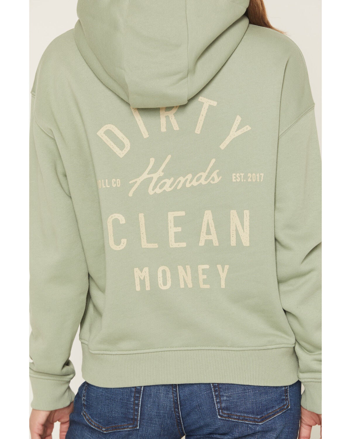 Image #4 - Troll Co Women's Juno Graphic Hoodie, Sage, hi-res