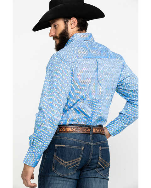Image #2 - Wrangler 20X Men's Performance Multi Geo Print Long Sleeve Western Shirt , , hi-res