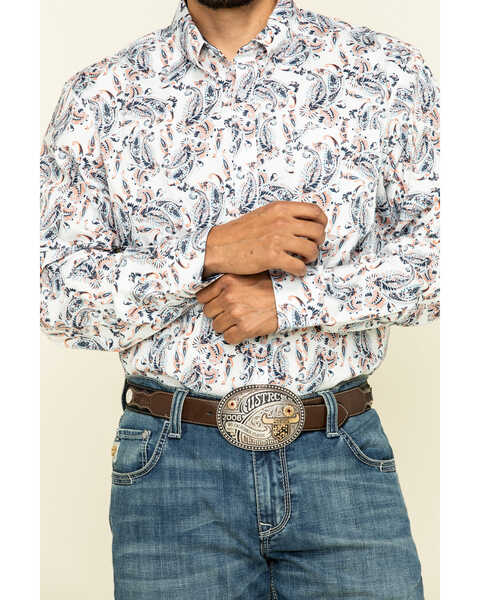 Image #4 - Cody James Core Men's Rodeo Drive Large Paisley Print Long Sleeve Western Shirt , , hi-res