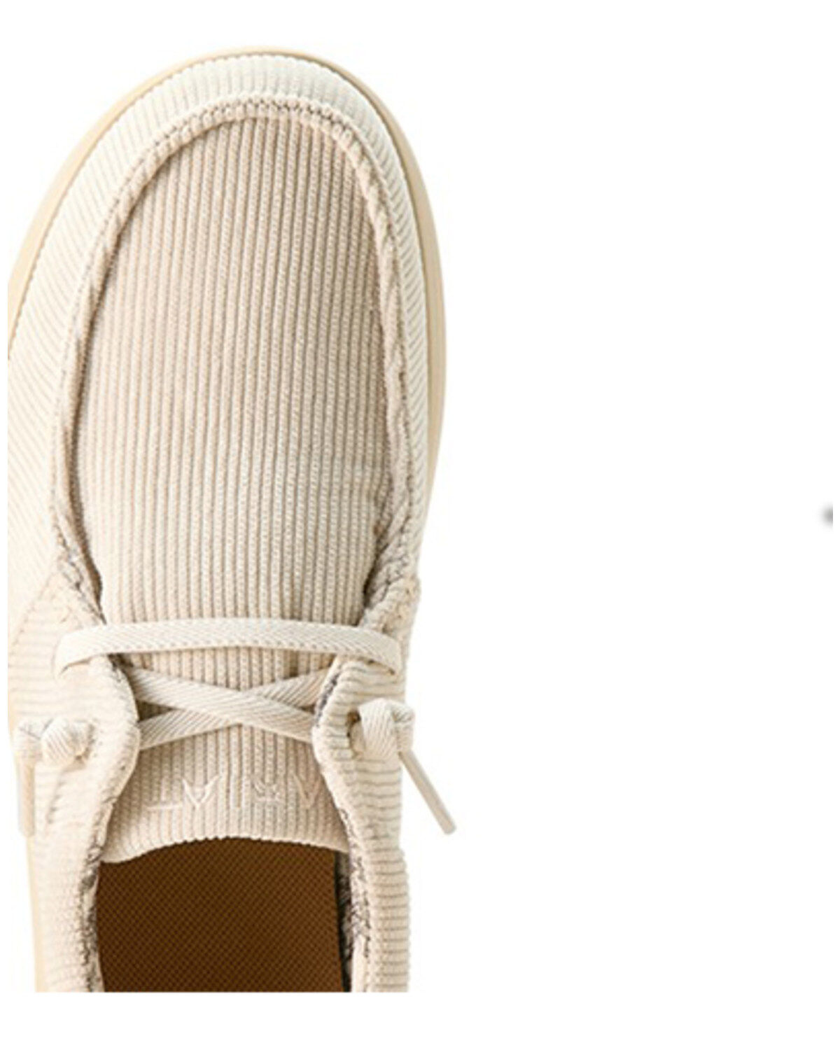 Image #4 - Ariat Women's Hilo Corduroy Casual Shoes - Moc Toe, White, hi-res