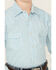 Image #3 - Rock & Roll Denim Boys' Dizzy Geo Print Long Sleeve Pearl Snap Western Shirt, Turquoise, hi-res