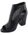 Image #2 - Milwaukee Performance Women's Platform Heel Mesh Top Sandals, Black, hi-res