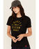 Image #2 - Troll Co Women's Juno Short Sleeve Graphic T-Shirt, Black, hi-res