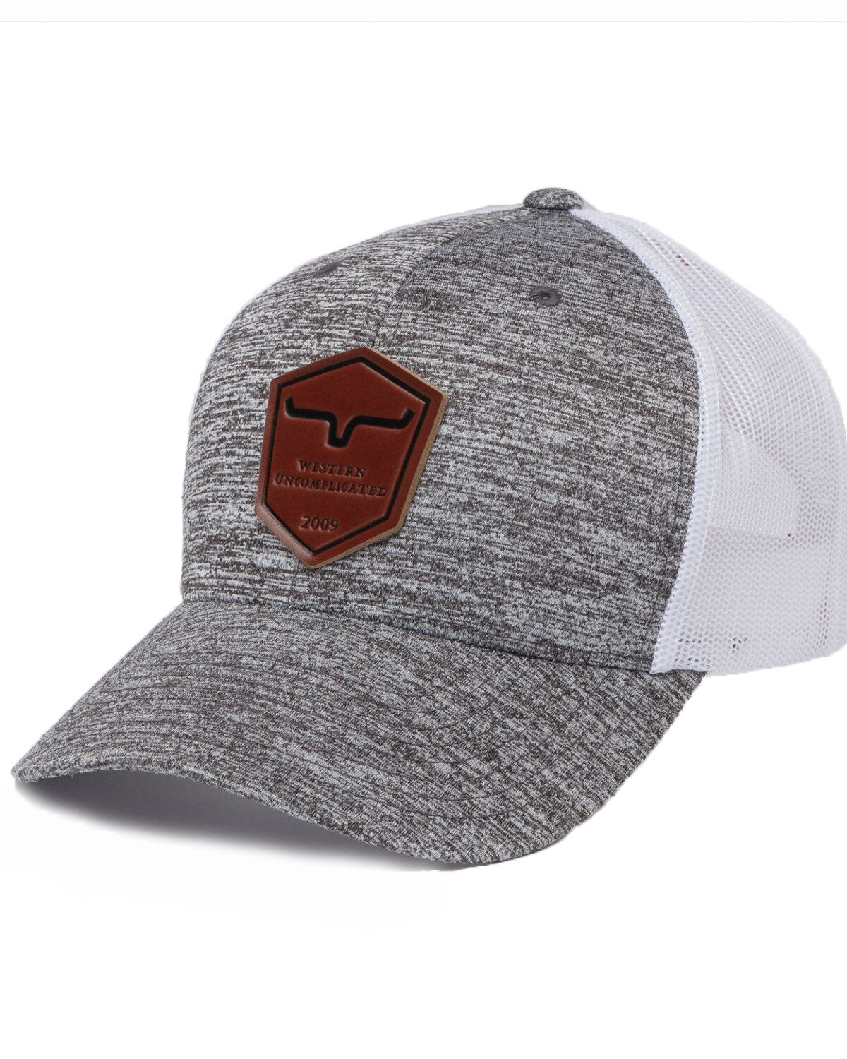 Image #1 - Kimes Ranch Men's Shielded Twill Mesh Ball Cap, Heather Grey, hi-res