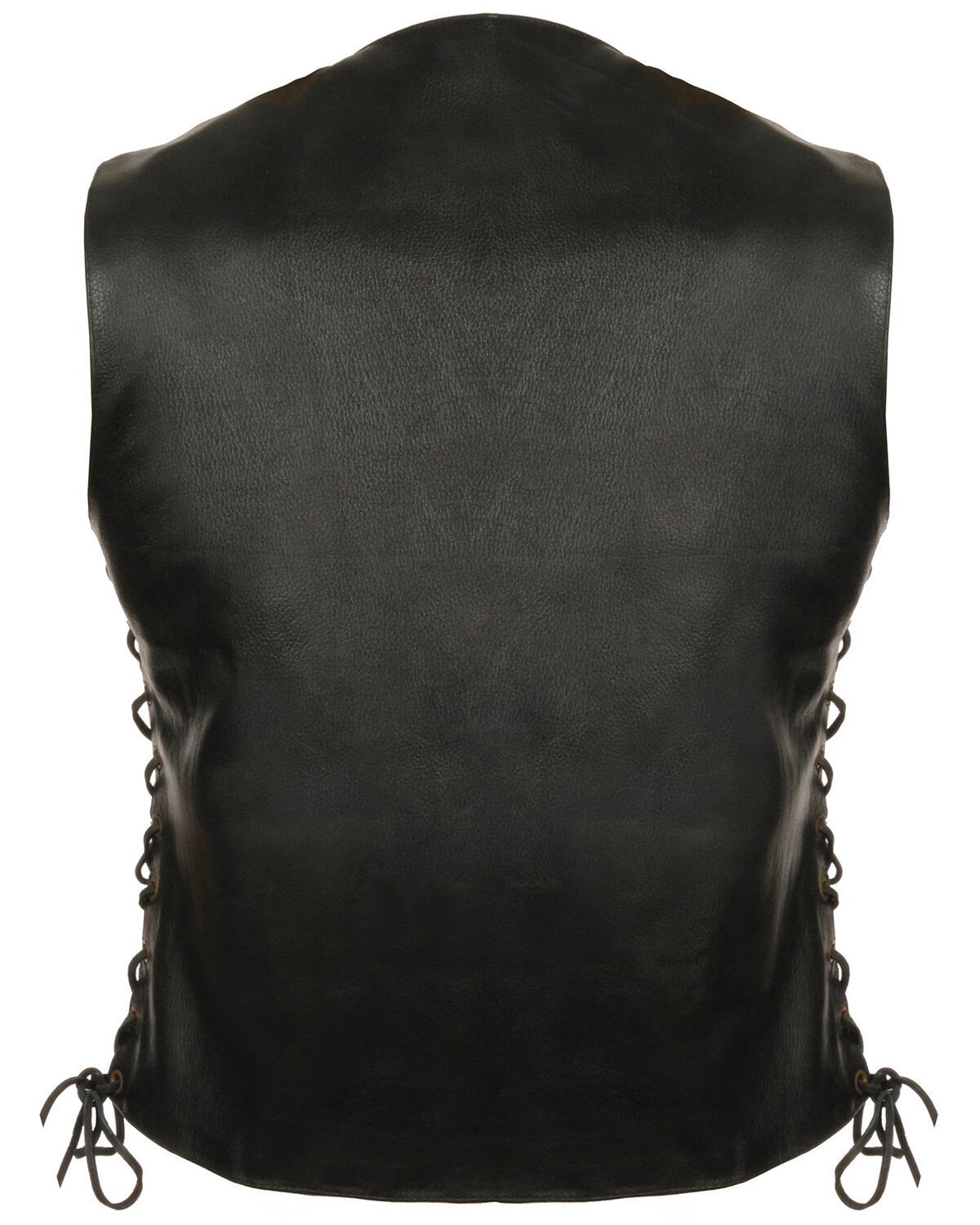 Image #2 - Milwaukee Leather Women's 6 Pocket Side Lace Vest - 4X, Black, hi-res
