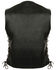 Milwaukee Leather Women's 6 Pocket Side Lace Vest - 4X, Black, hi-res