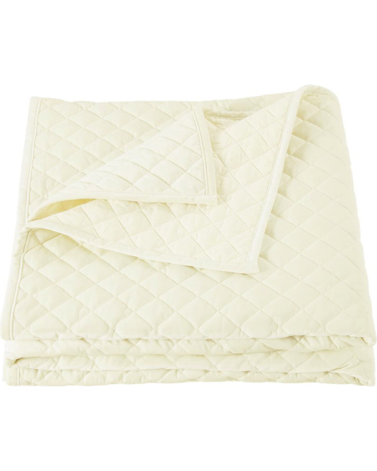 Image #1 - HiEnd Accents Velvet Super King Quilt, Cream, hi-res