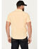 Image #4 - Brixton Men's Charter Solid Short Sleeve Button-Down Shirt, Yellow, hi-res