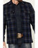 Image #3 - Pendleton Men's Lawson Plaid Print Long Sleeve Button-Down Shirt Jacket, Navy, hi-res