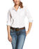 Image #1 - Ariat Women's Kirby White Stretch Button Down Long Sleeve Shirt , White, hi-res