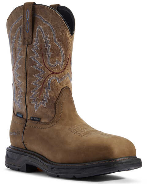 Ariat Men's WorkHog® XT Western Work Boots - Carbon Toe, Brown, hi-res