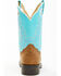 Shyanne Girls' Ceci Western Boots - Broad Square Toe, Blue, hi-res