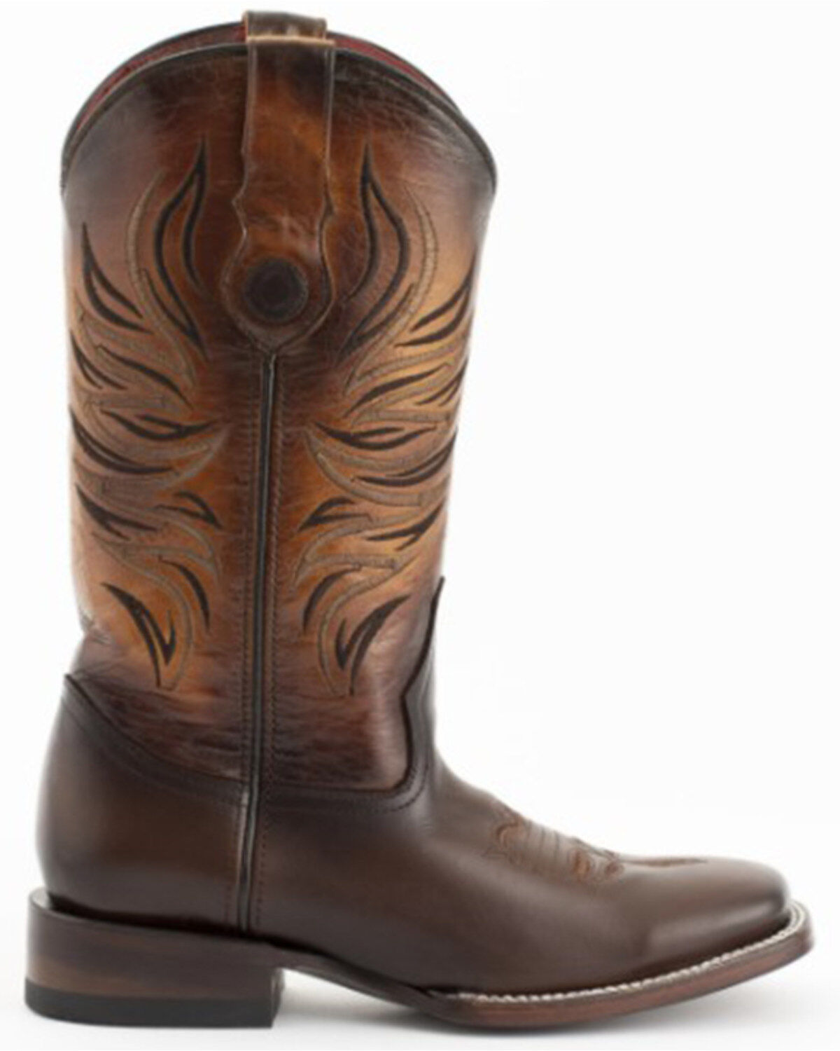 Image #2 - Ferrini Women's Fuego Western Boots - Broad Square Toe, Coffee, hi-res