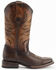 Image #2 - Ferrini Women's Fuego Western Boots - Broad Square Toe, Coffee, hi-res