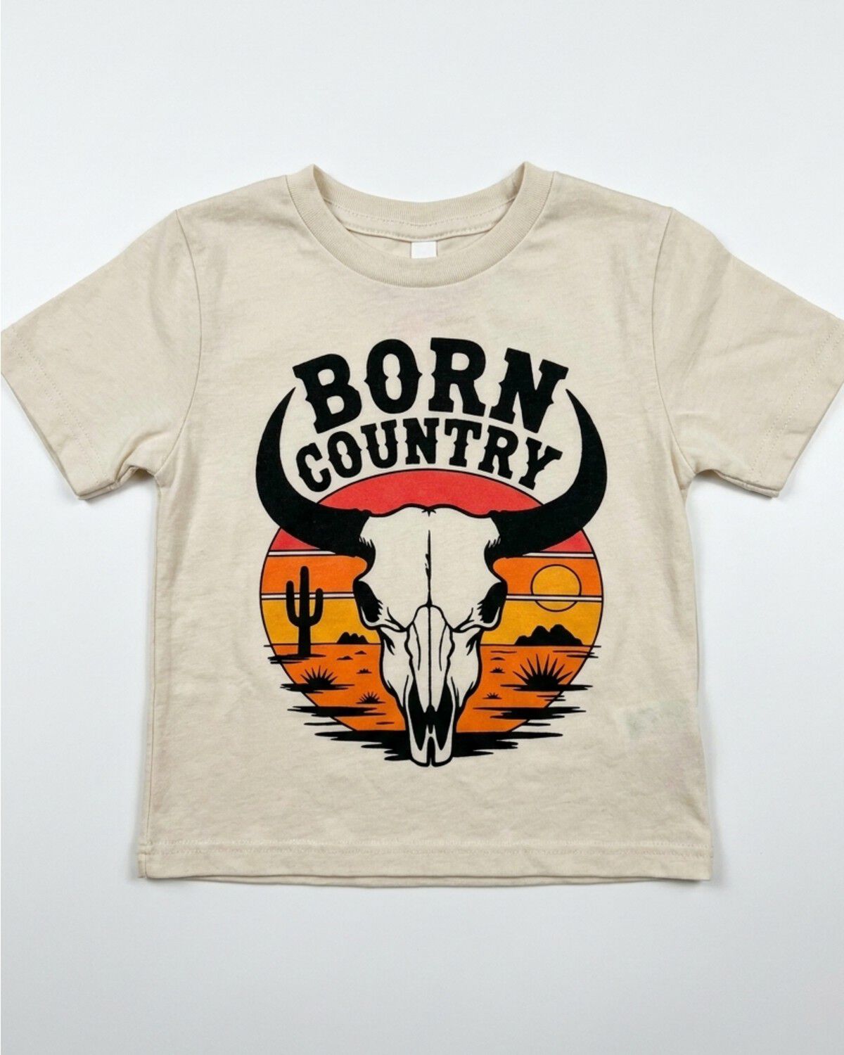 Image #1 - Cody James Toddler Boy's Born Country Short Sleeve Graphic T-Shirt, Natural, hi-res