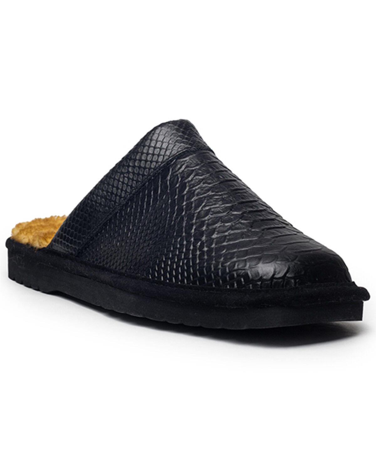 Image #1 - Ariat Men's Silversmith Square Toe Snake Print Slippers, Black, hi-res